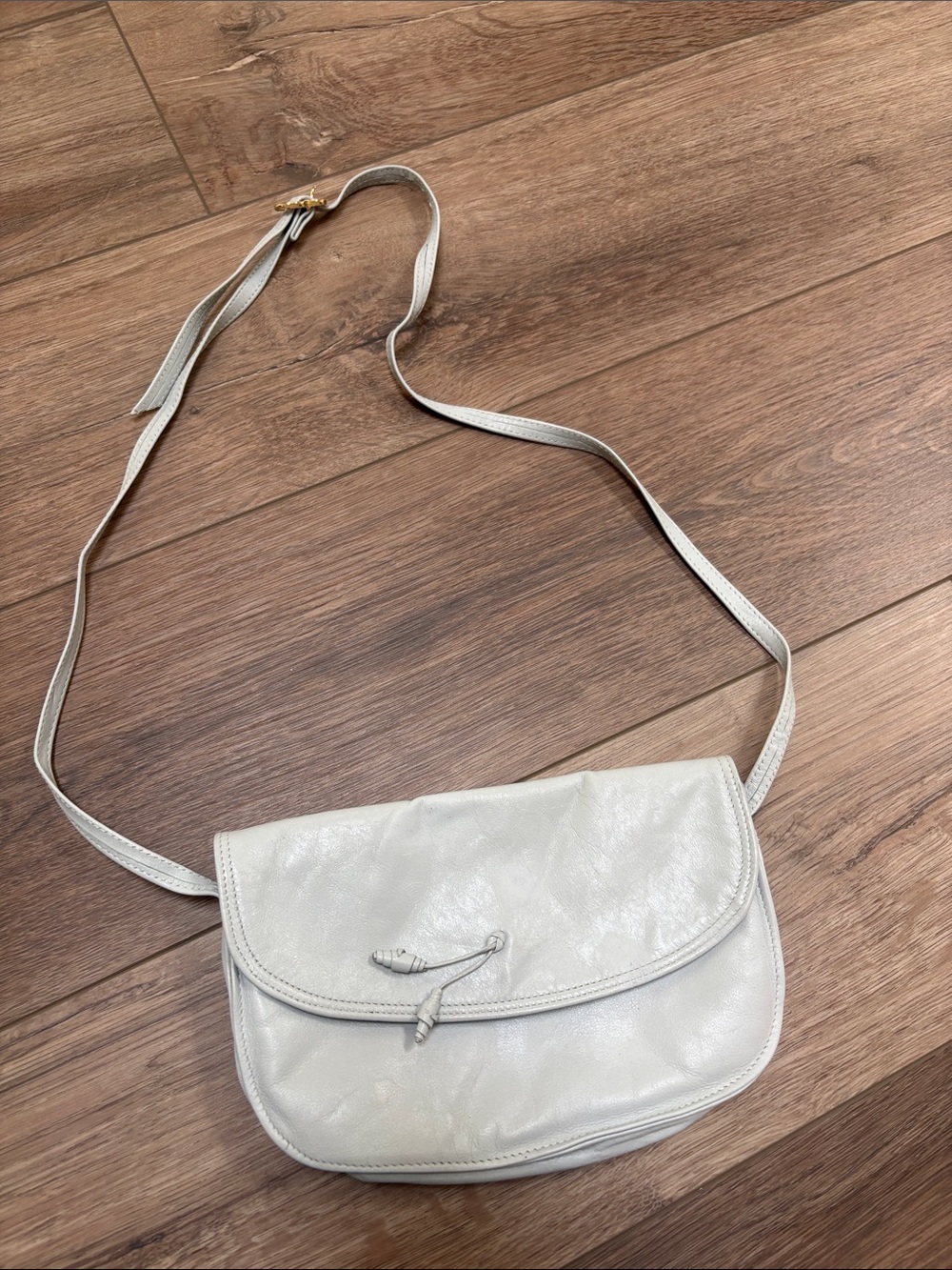 Finesuede Vintage Leather Crossbody Bag - Minimal Shoulder Purse Made in England